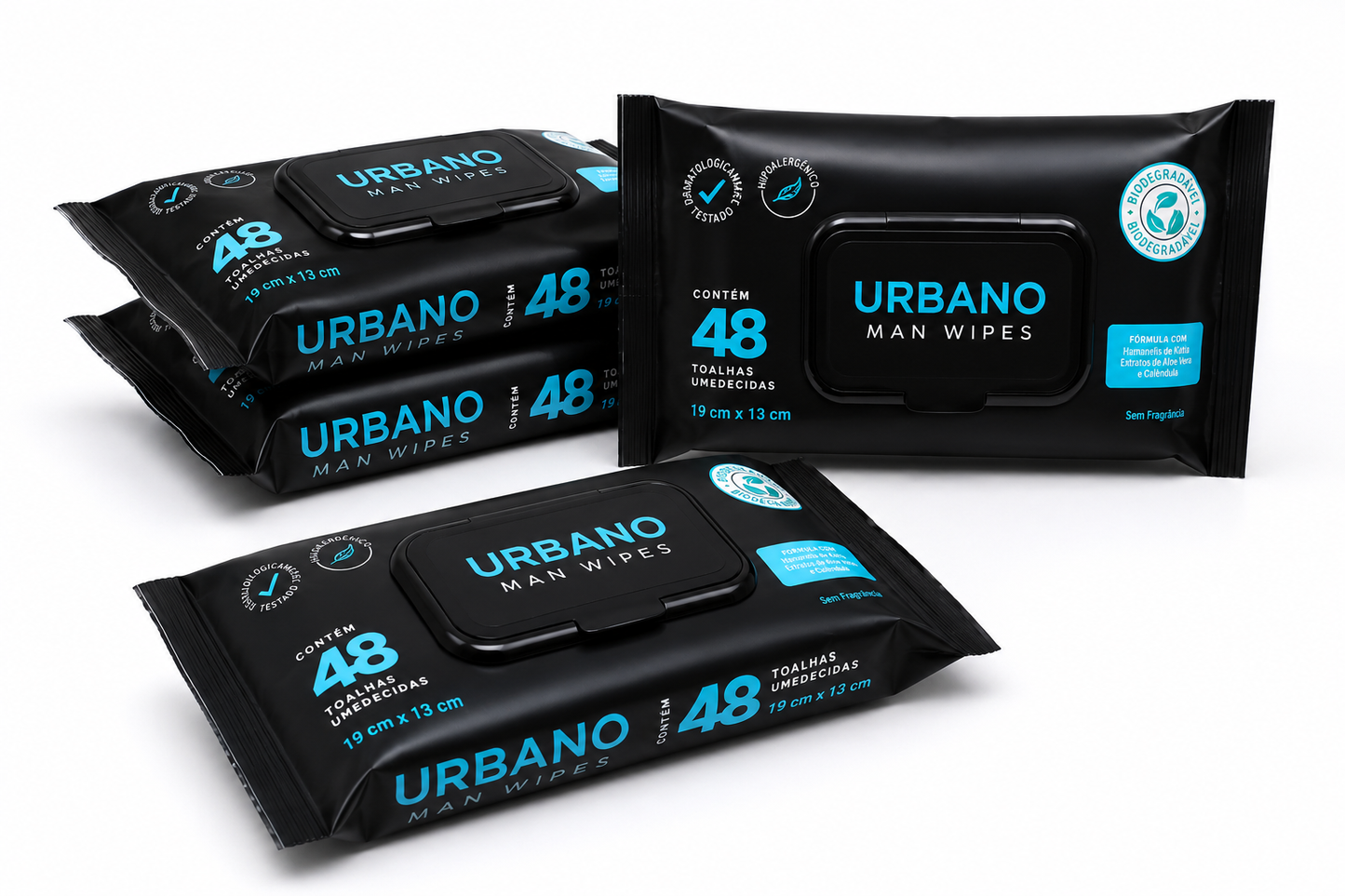 Caixa com 48 Unidades Urbano Wipes
